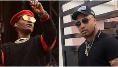 Fans have dug out an old tweet of Davido's cousin B-Red, shading Wizkid after he was recently spotted having fun and chilling with Wizkid.