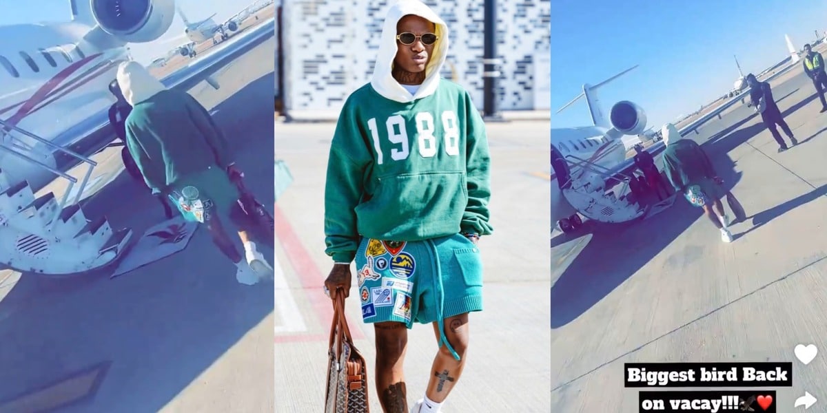 "No. 1 citizen is back'" - Wizkid returns to Lagos in a multi-million naira private jet after Saudi Arabia show 