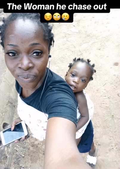 "He thinks we won't survive" - Single mum chases away man who abandoned her and baby for years; shares transformation photo