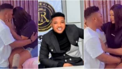 “I’m back with my babe, no true love for outside”– Temitope Topright says after actress refuses to kiss him on set