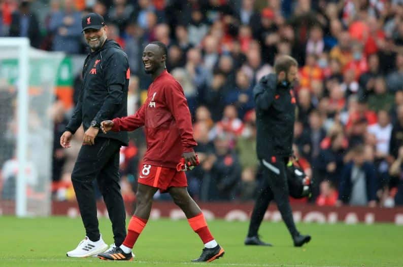Naby Keïta admits being emotional learning about Jürgen Klopp’s Liverpool exit