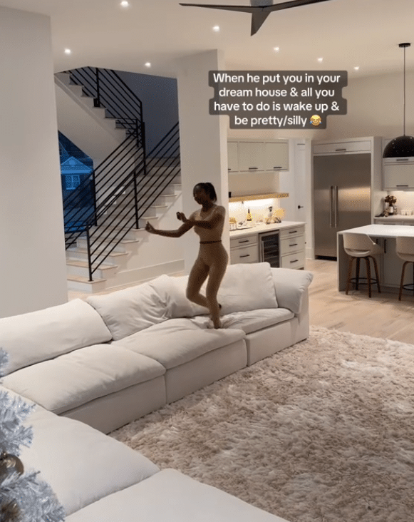 "My dream house" - Lady over the moon as her man gifts her new mansion; its interior stuns many