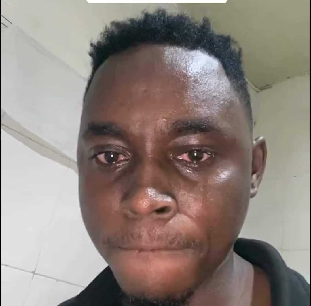 Heartbreaking scene as a Nigerian man weeps after his girlfriend of 3 years got pregnant for someone else