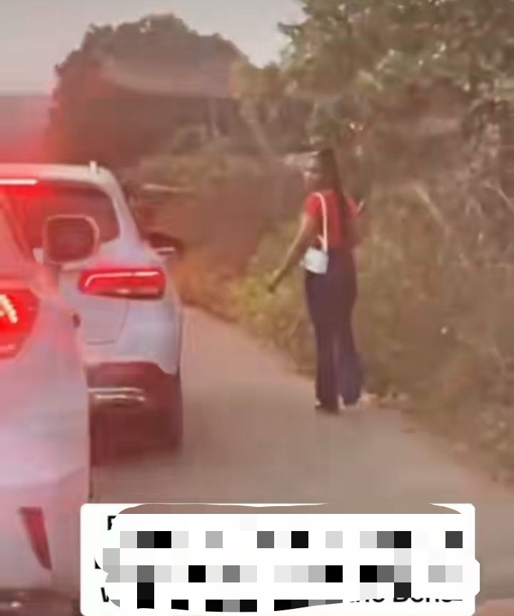 "Make we no hear Justice for Precious" - Moment lady enters stranger's Benz as he woos her on the road