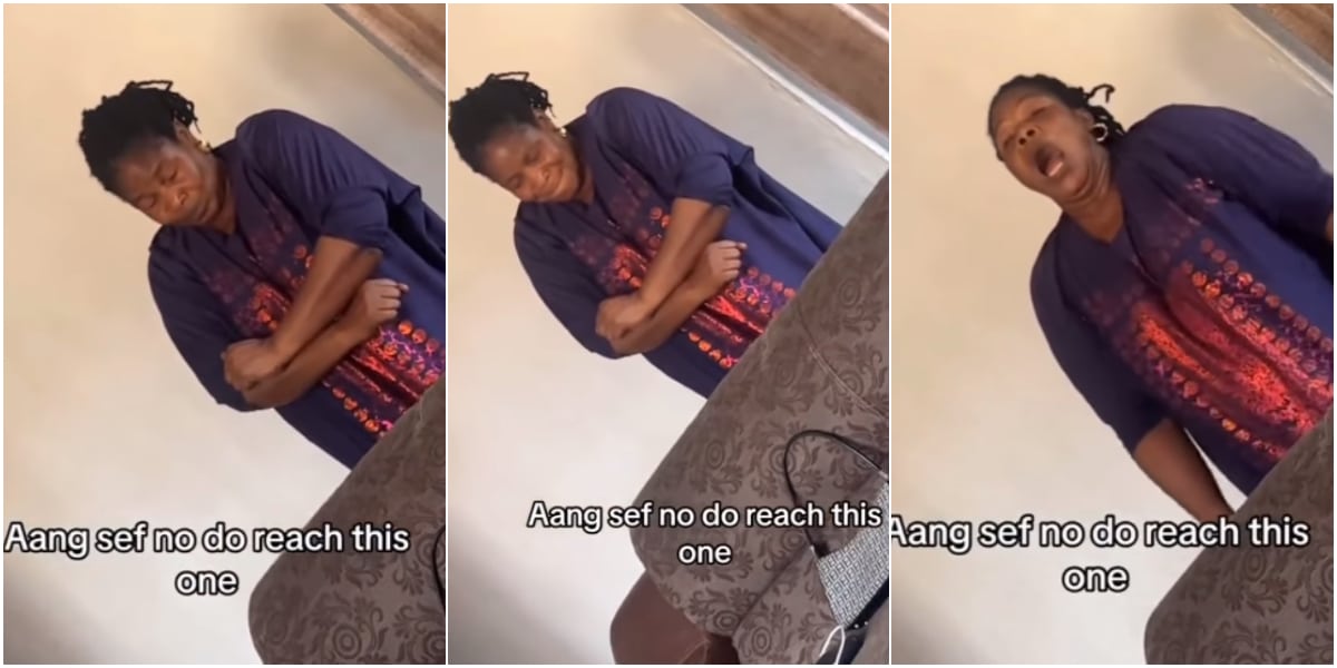 Video of Nigerian mother's hilarious exercise routine for a flat tummy causes buzz online