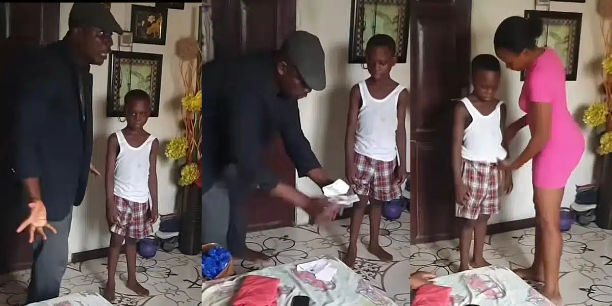 “I’m the one paying your school fees” — Man tells his son after his wife claimed to be the one making the payments