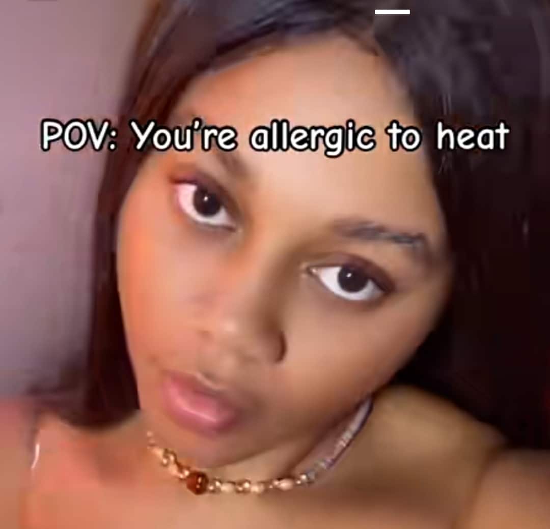 "You sure say na heat, abi na hit?" - Beautiful Nigerian lady's heat allergy reaction stuns online users