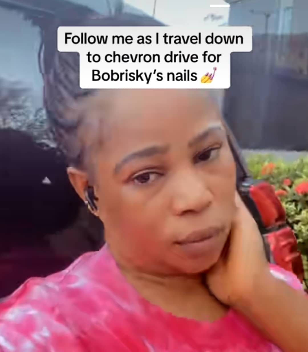 "Beautiful and friendly" - Drama online as lady drools over Bobrisky's beauty as she travels to his house to fix his nails