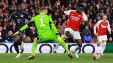 UCL: Arsenal denied late penalty in thrilling 2-2 draw against Bayern Munich
