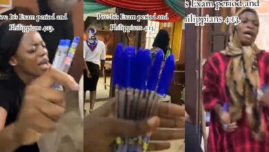 OOU students invoke God's blessing on blue biros for exam success
