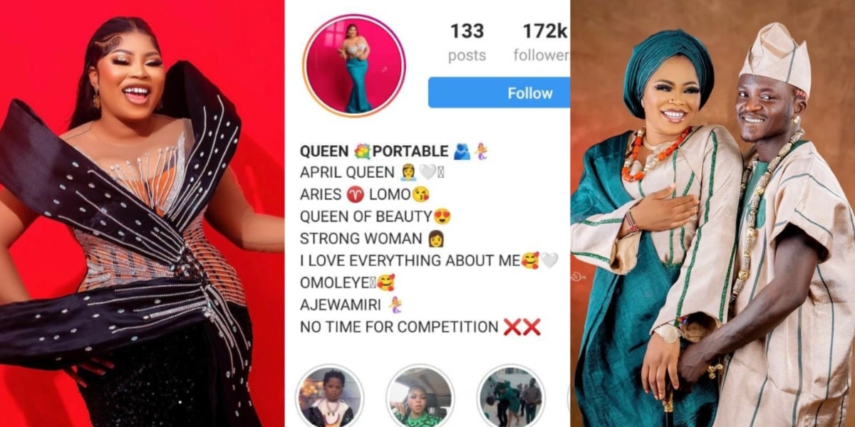 Portable's wife, Bewaji bows to pressure, reintroduces herself as she takes down birthday post