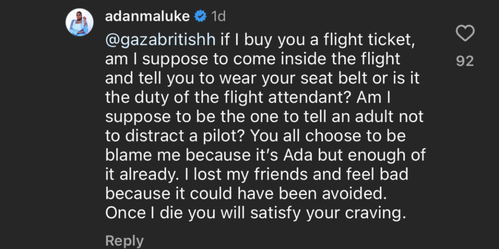 Adanma Luke Angrily Drags Man Over Question On Life Jackets