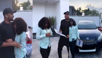 Employee tears up as her boss gifts her a new car