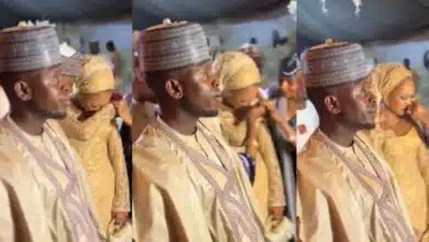 Groom’s nonchalant reaction to his bride crying cause buzz online