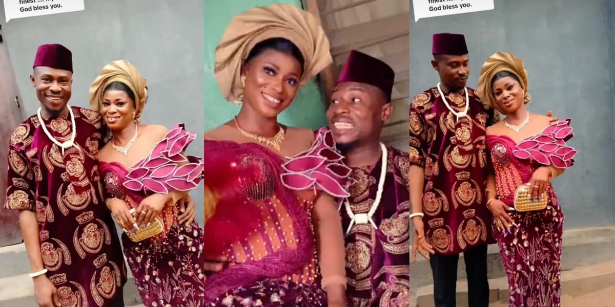 Nigerian man and lady transform from being just neighbors to husband and wife