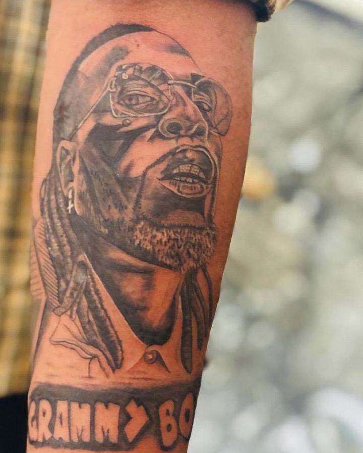 Burna Boy Tattoo Grammy