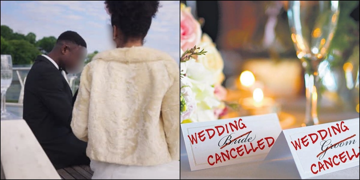 couple wedding cancels church pregnant test positive