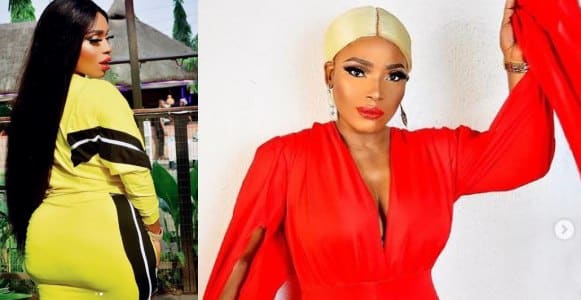 Actress Halima Abubakar forgets to switch accounts while commenting on her own post