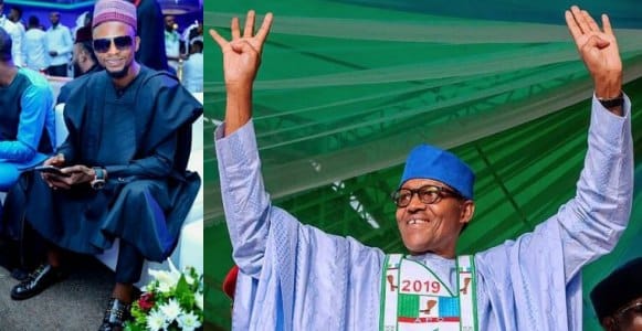 Comedian I Go Dye congratulates Buhari on his re-election