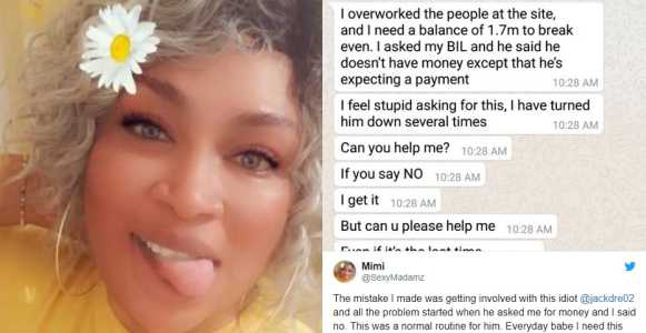 Lady calls out her boyfriend for jazzing and extorting money from her, he replies