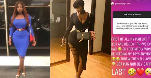 'My new Nigerian boo has the biggest d**k Iâ€™ve ever had' - Princess Shyngle