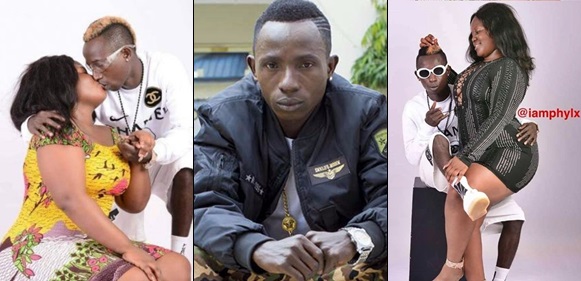 One Corner singer, Patapaa shares photo showing him kissing his girlfriend