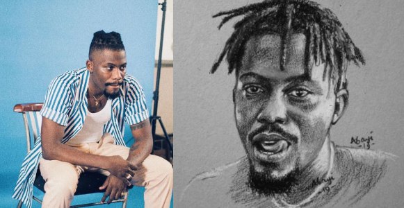 Nigerians call out Y Cee for his savage reply after an artist did a drawing of him