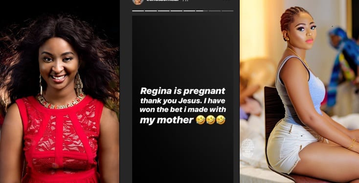 Regina Daniels is pregnant!! -Etinosa reveals