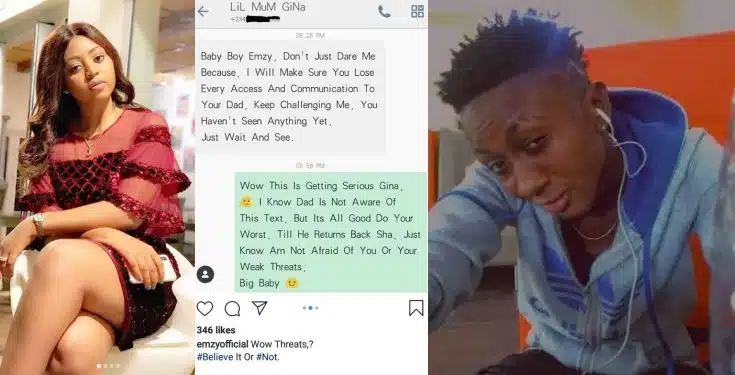 Nollywood Actress Regina Daniels Allegedly Threatens Stepson, Emzy