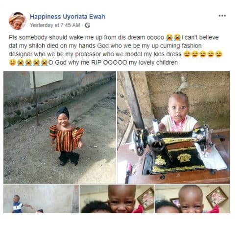 Nigerian mother cries out after her kids were poisoned to death (photos) 
