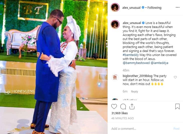 Alex Unusual reacts to Bambam and Teddy A’s wedding 