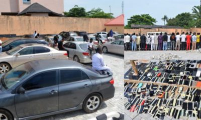 EFCC storms ‘Yahoo-boys’ party arrests 94 suspected internet fraudsters (Photos)