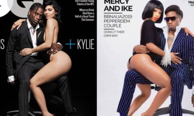 Mercy and Ike called out for copying’ Kylie and Travis raunchy pose