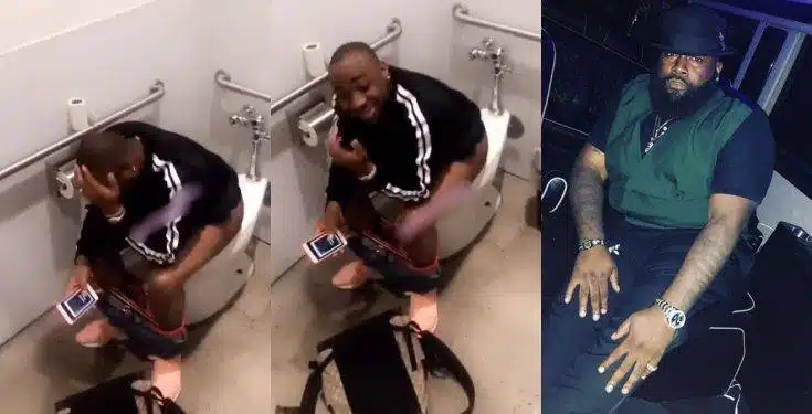 SpecialSpesh shares video of Davido using the toilet