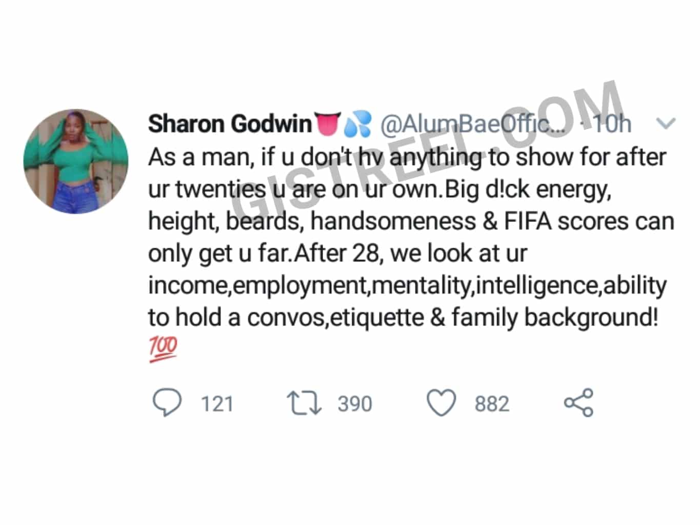 Ugandan lady advises young men to ensure they have something to show for after their 20s