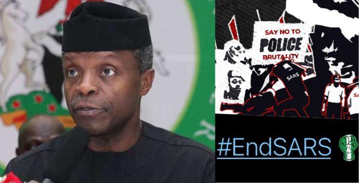 #EndSARs: "I Know That Many of You Are Angry" - VP Osinbajo Finally Opens Up