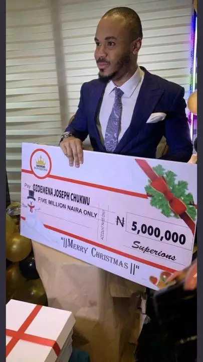 ozo 5 million naira for christmas