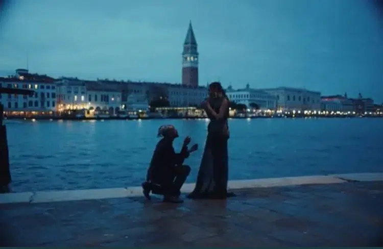 Mr. Eazi proposes to Temi Otedola in a romantic atmosphere (Video)