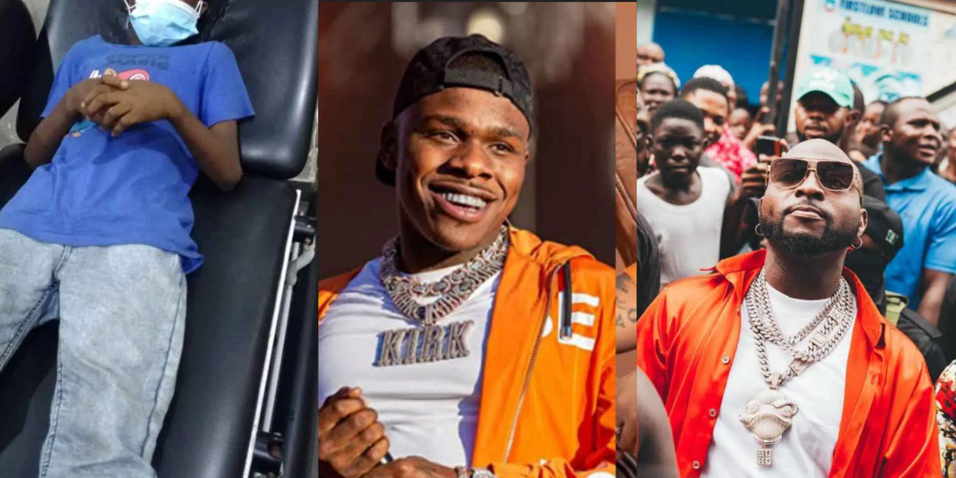 Davido, Dababy called out after their bodyguard allegedly injured and abandoned a primary school student in Lagos