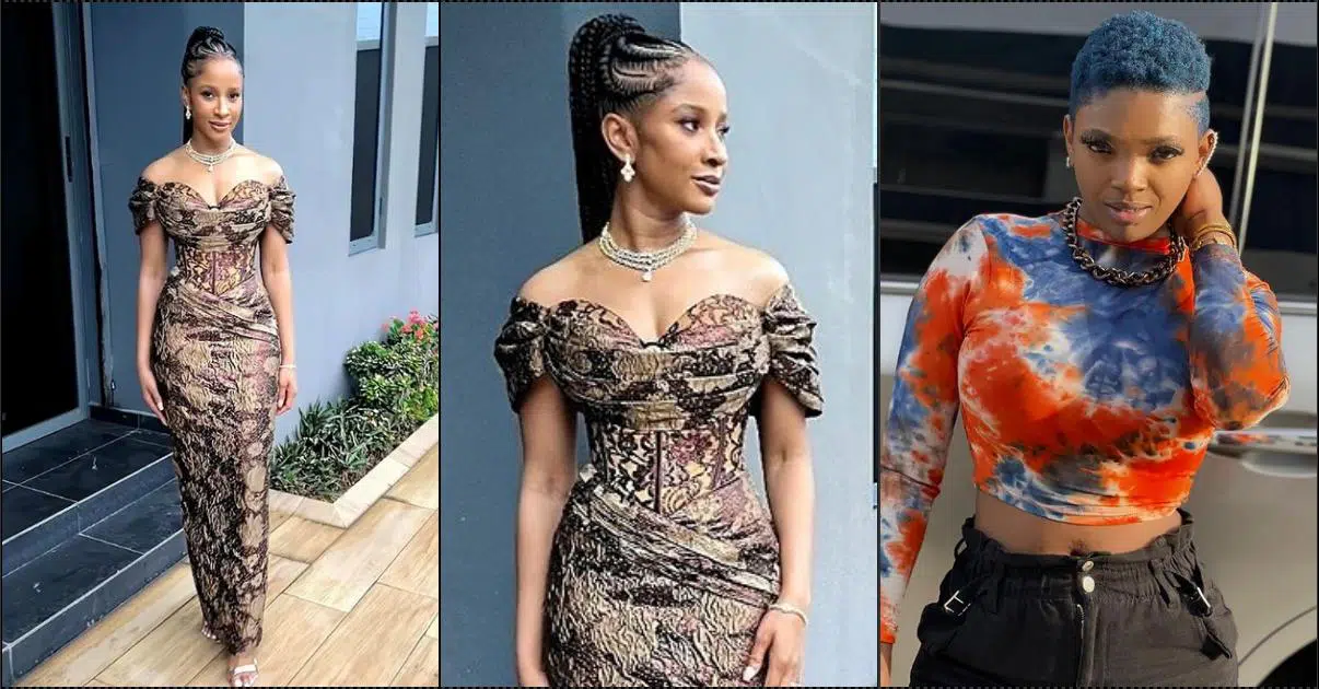 Annie Idibia showers encomium on Adesua Etomi as she dumps wig for natural hair to an event (Video)