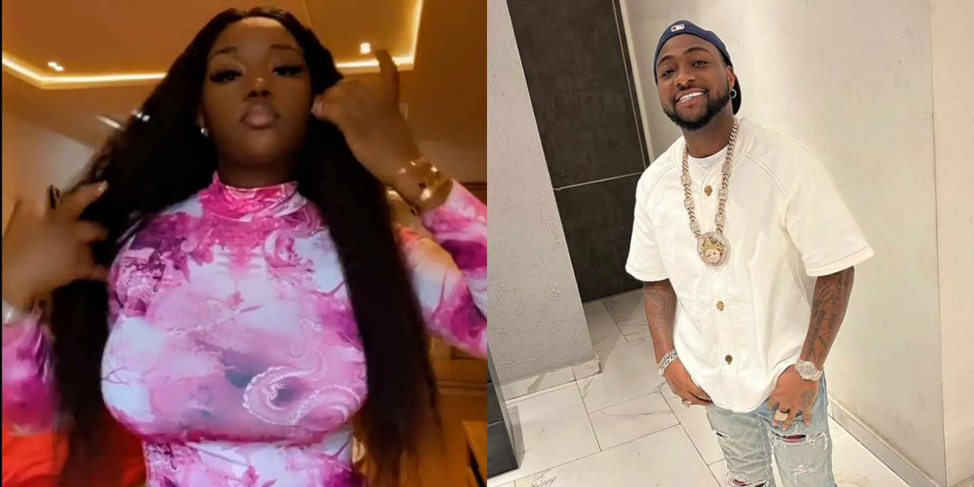 Davido gushes hard as he shares video of Chioma flaunting her curves