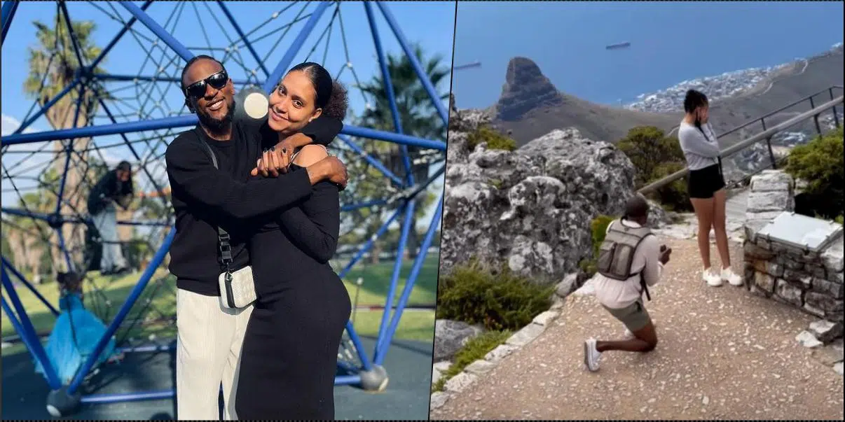 Omashola hints at marriage as he proposes to fiancee a second time (Video)