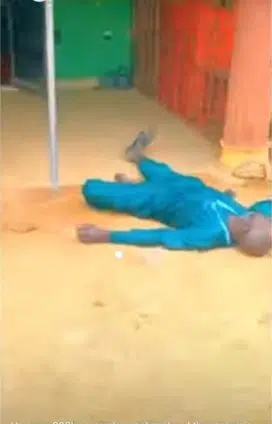 Man reportedly faints after losing borrowed N200K to bet (Video)