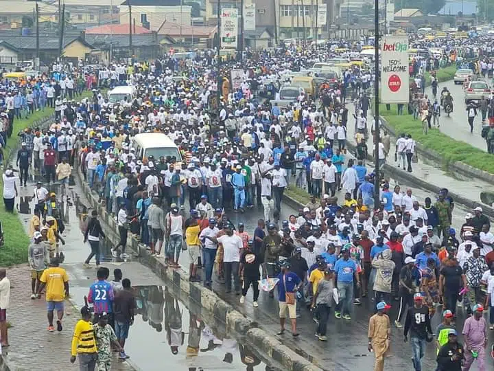 MC Oluomo leads ‘five million-man’ rally for Tinubu in Lagos