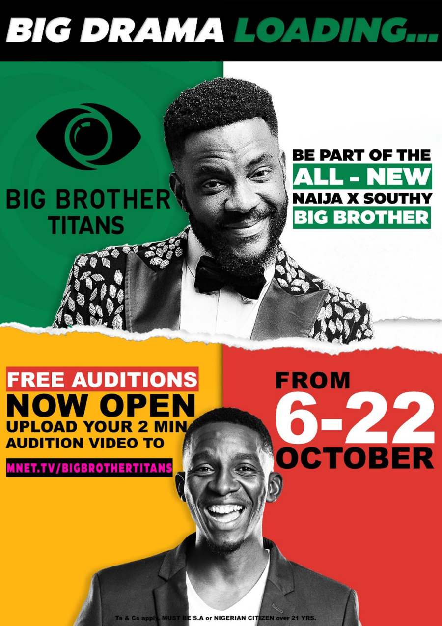 BBTitans: Audition opens for Nigerians and South Africans; Check how to apply