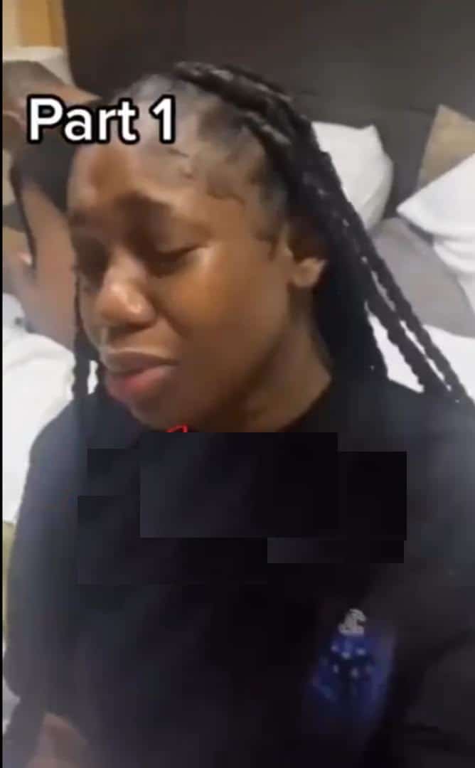 Lady embarrassed following plans to console friend's boyfriend in hotel room (Video)