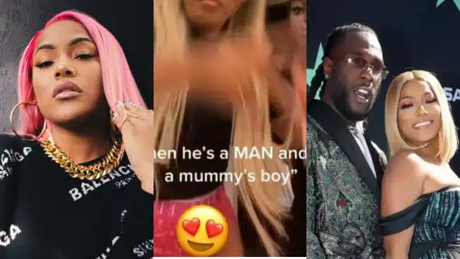 "Move on" - Burna Boy replies to ex, Stefflon Don after she called him a mummy's boy