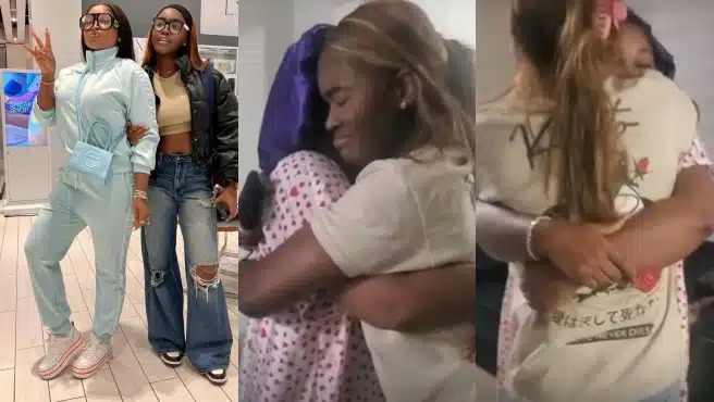 Emotional moment Mercy Aigbe and daughter tear-up as they reunite (Video)