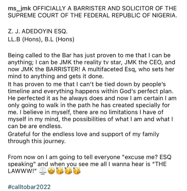 JMK BBNaija Lawyer