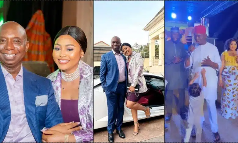 "I'm happy to be your husband" — Ned Nwoko gushes as Regina Daniels organizes surprise birthday party (Video)